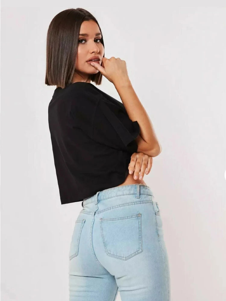 Nova Short Sleeve Yoga Fitness Crop Top T-shirt