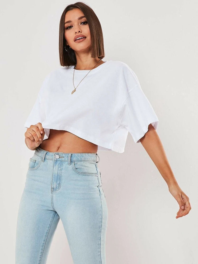 Nova Short Sleeve Yoga Fitness Crop Top T-shirt