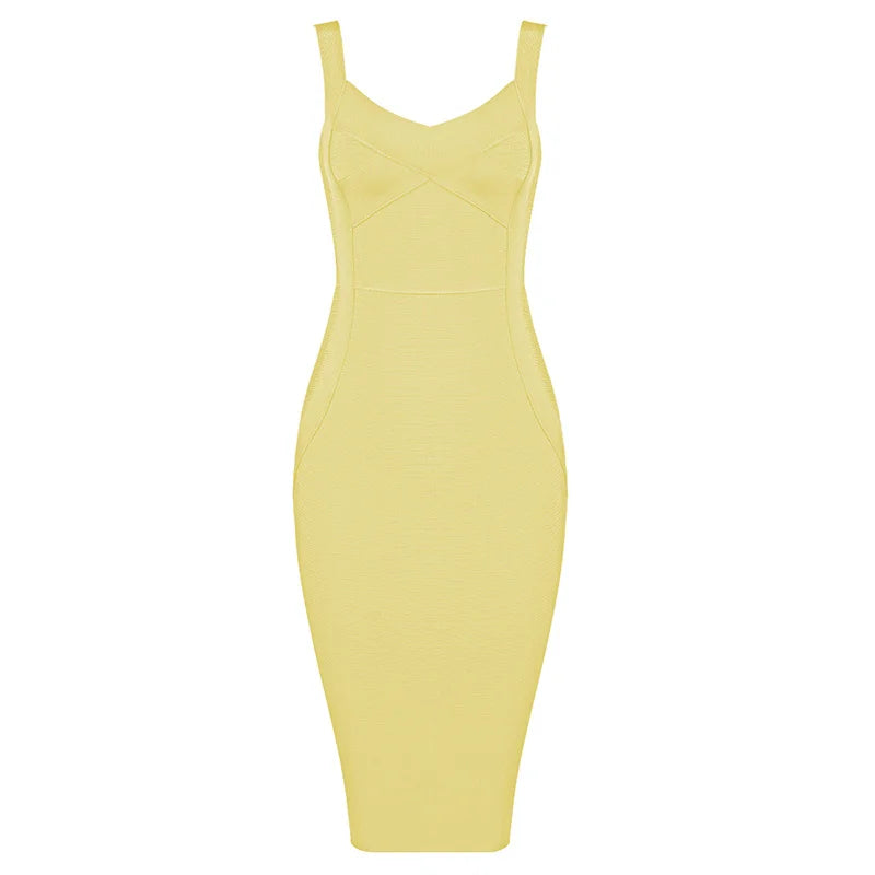 Nova Rayon Bandage Dress Evening Party Dress