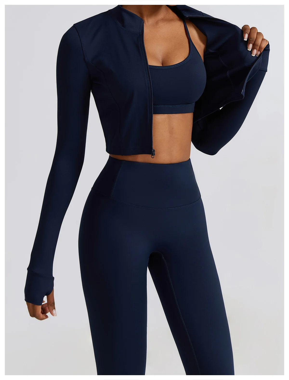 2/3PC Nova Tracksuit Seamless Long Sleeve Yoga Set Workout