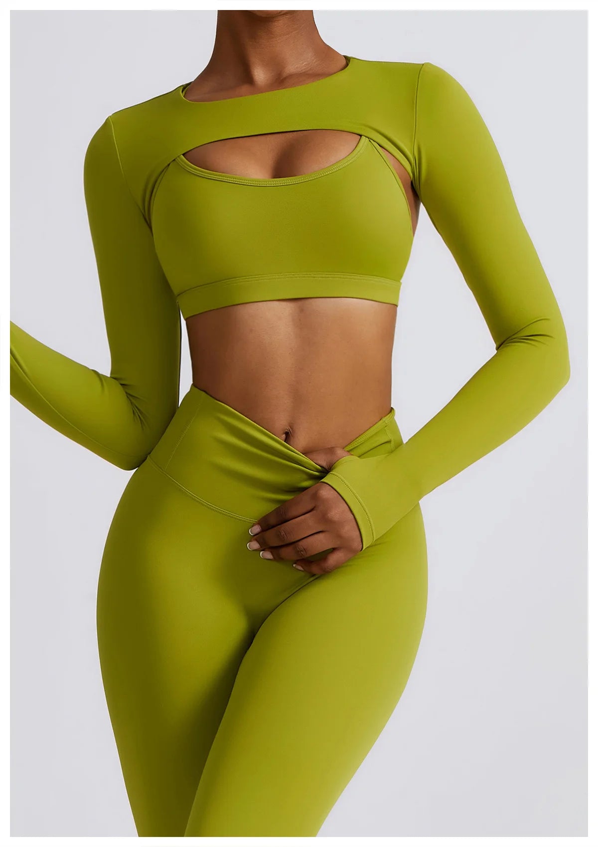 2/3PC Nova Tracksuit Seamless Long Sleeve Yoga Set Workout