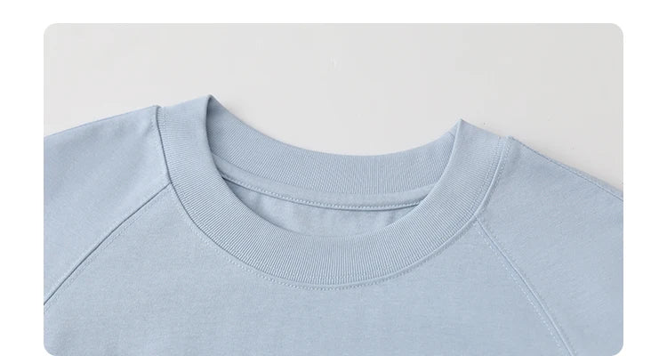 Nova T-shirt Solid  Simple Loose Round Neck  Top