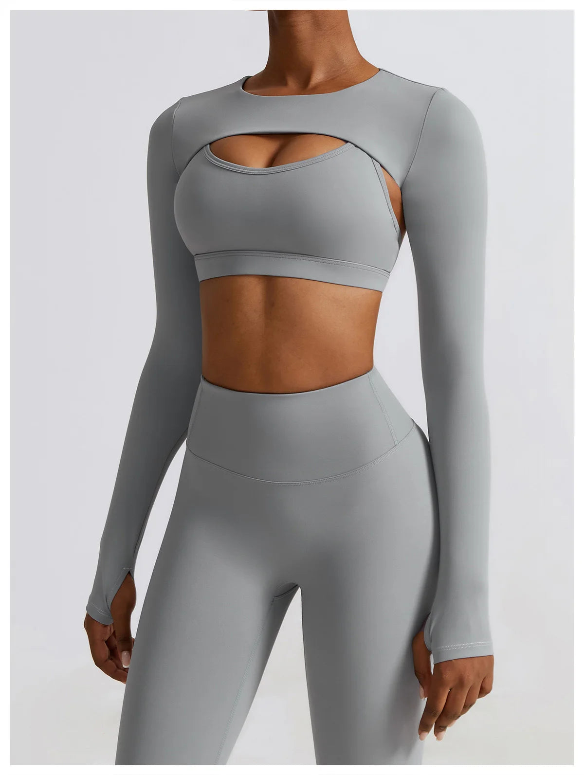 2/3PC Nova Tracksuit Seamless Long Sleeve Yoga Set Workout